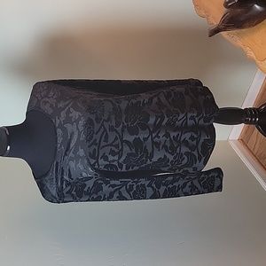 Sundance Bella black velvet burnout top